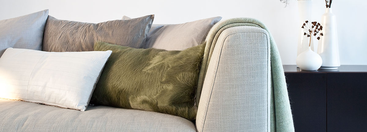 Pavilion White  Leather Cushion