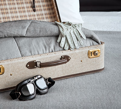 suitcase bedspread Tyler