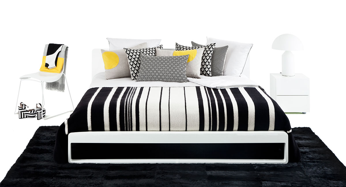 Alter Ego slaapkamer zwart-wit Mary