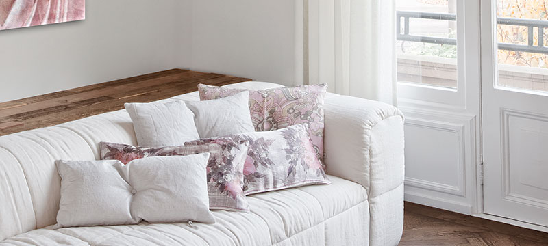 custom made textiles for the living room by Mrs.Me