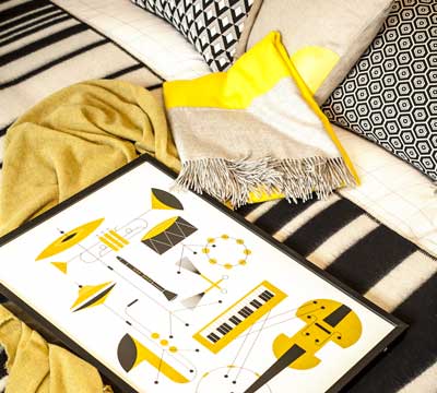 Beatnik room with Leendert Meets Ingrid Artprint