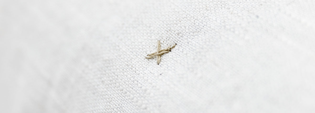 Coated Linnen Sprei Canvas Chalkwhite