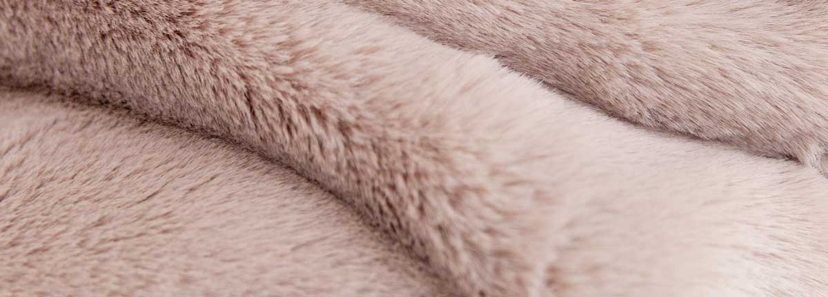 bedsprei Caprice Softtaupe kunstbont