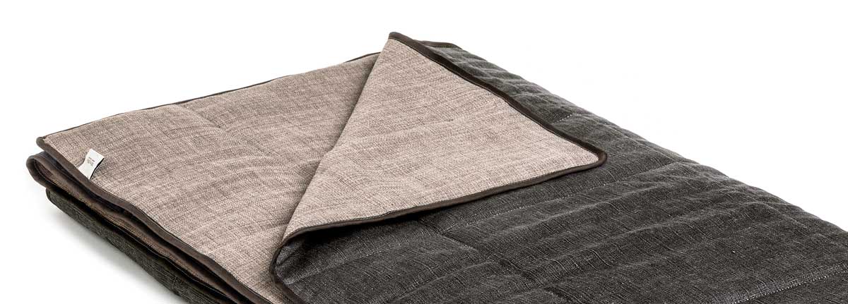 gecoat Linnen Sprei Cosmos Ebony