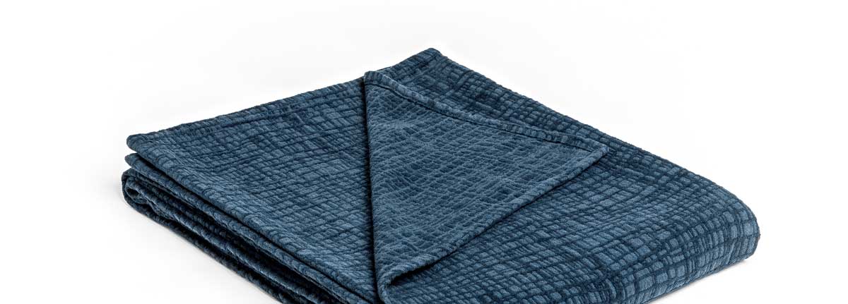 katoenen coverlet Plan Midnight