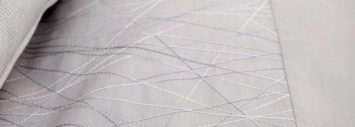 MrsMe dekbedovertrek Mesh Taupe 300 thread count