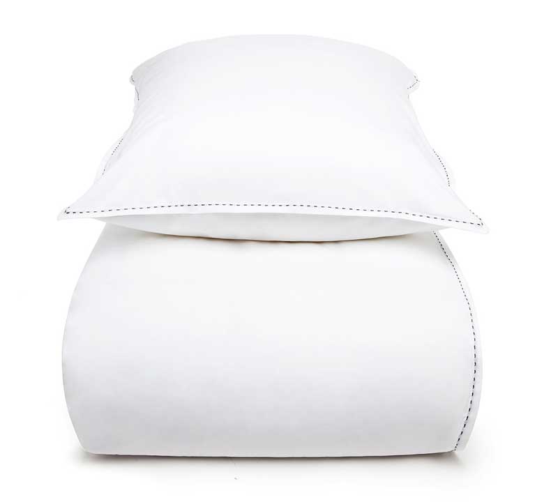 dekbedovertrek en kussenslopen Couture wit