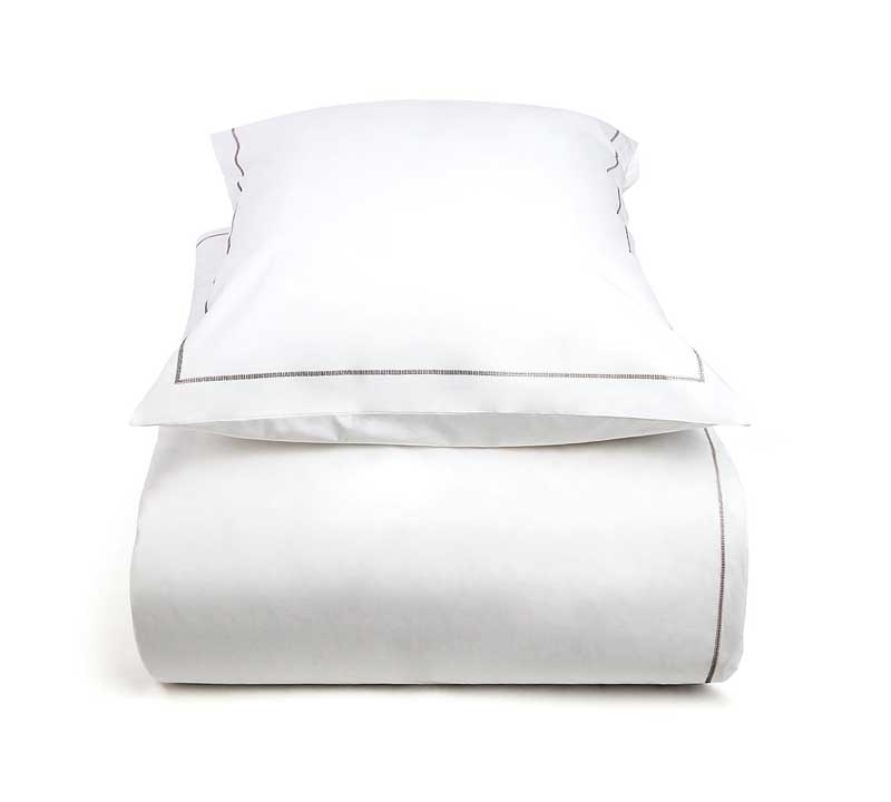 dekbedovertrek en kussenslopen Zipper wit