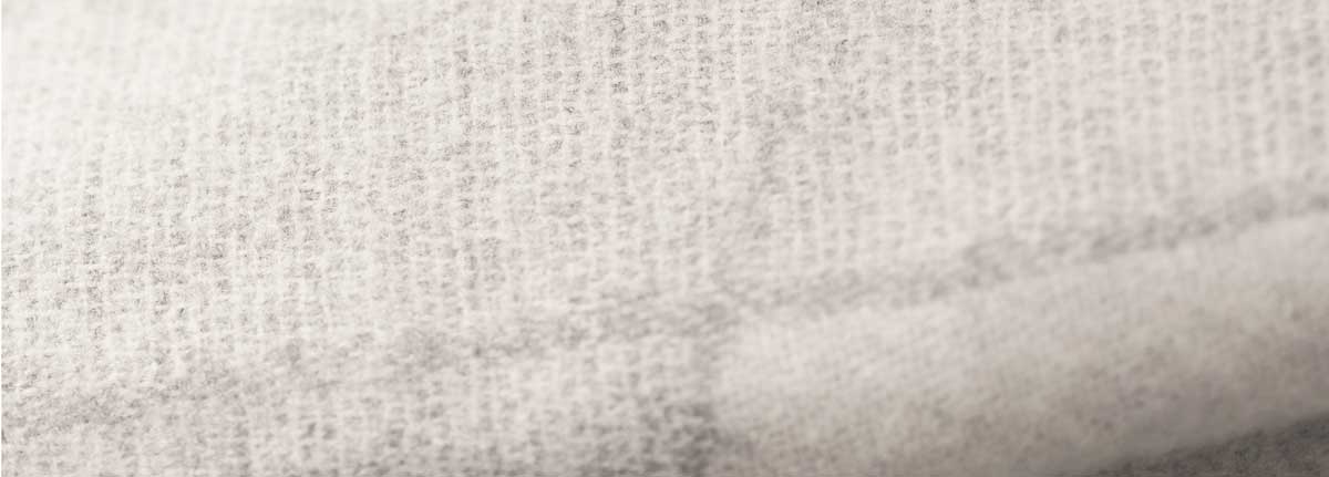 Crystalline plaid jacquard geweven wol