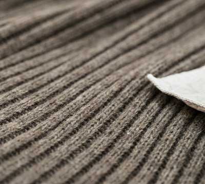 Knitted Mohair Rib Graphite