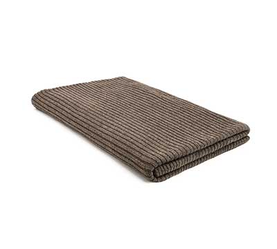 Knitted Mohair Rib Deep Taupe