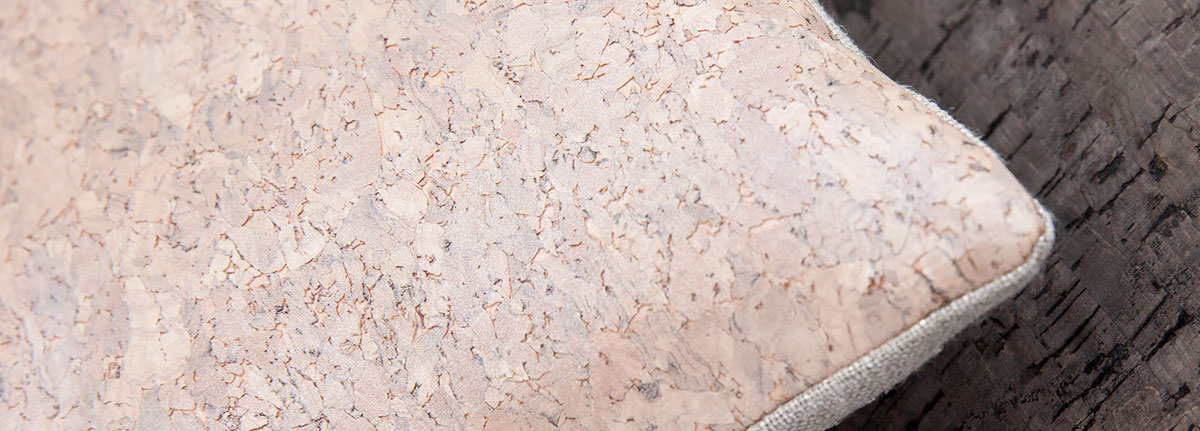 Sierkussen Cork Blush Detail