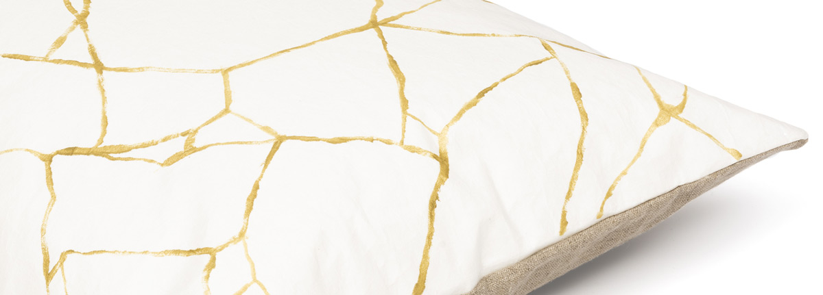  Kintsugi sierkussen handbeschilderd 
