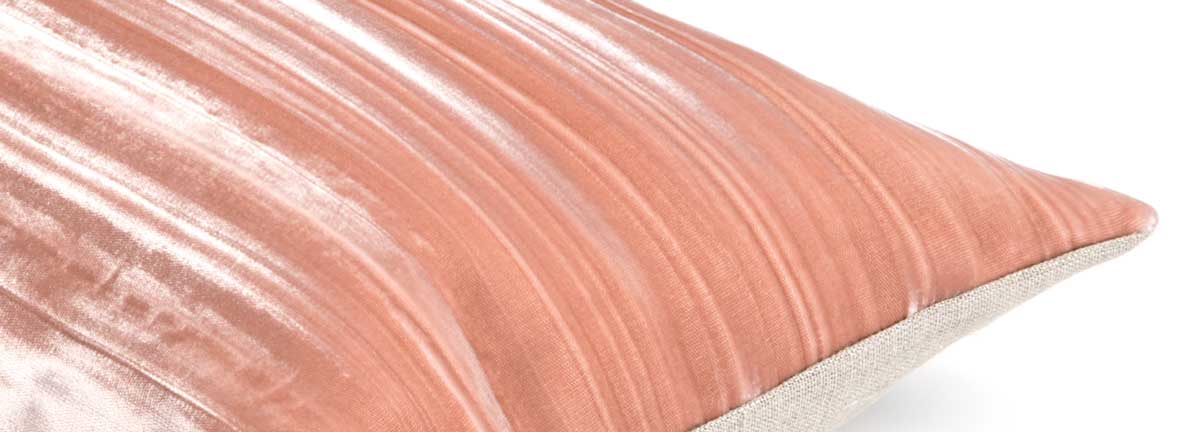 Sierkussen Lord Rosequartz geplet velours