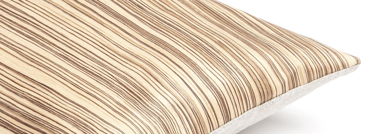 Sierkussen Zebrano Hout Light