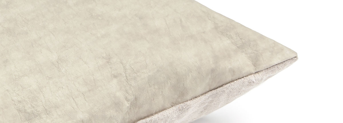 Sierkussen Paper sage kleurig Detail