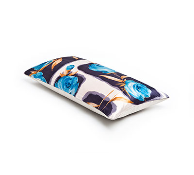 Sierkussen Vintage zijde turquoise