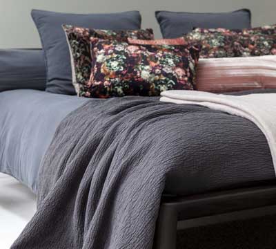 detail katoenen bedsprei Cover