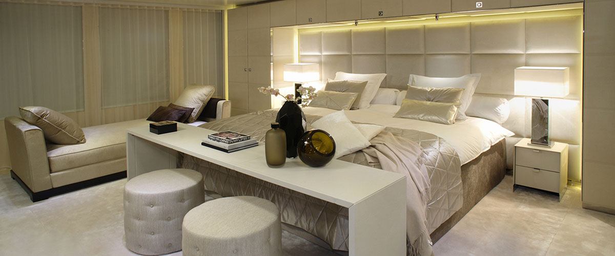 Icon Yacht bedlinnen owners suite