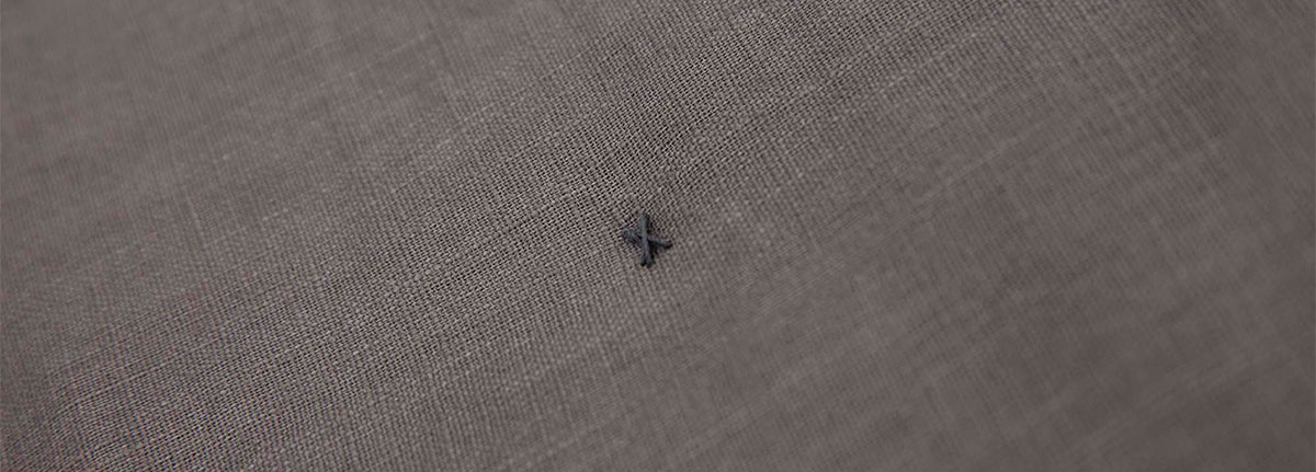 bedspread Morris Graphite washed jute