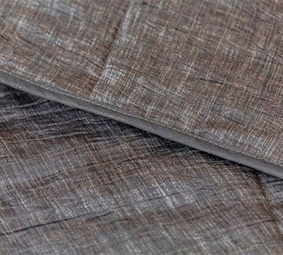 Bed-end spread Glaze reversable crinkled fabric
