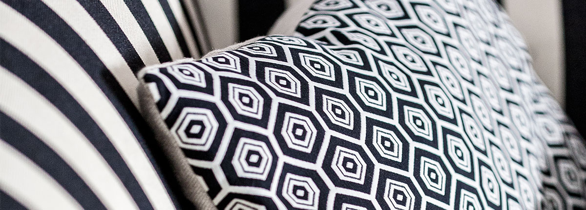 Cushion Eye Jaquard woven Op-art