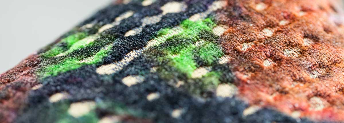 Cushion Bloom Brique Blue