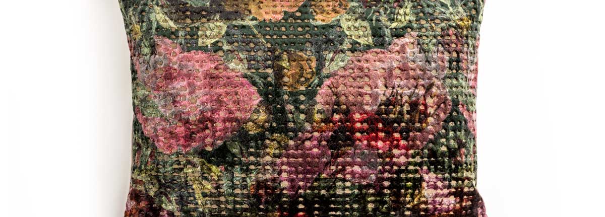 Cushion Bloom Lilac Green