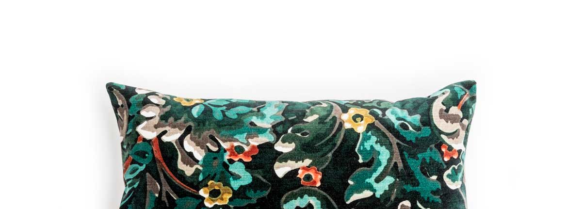 Cushion Fleur Viper Green