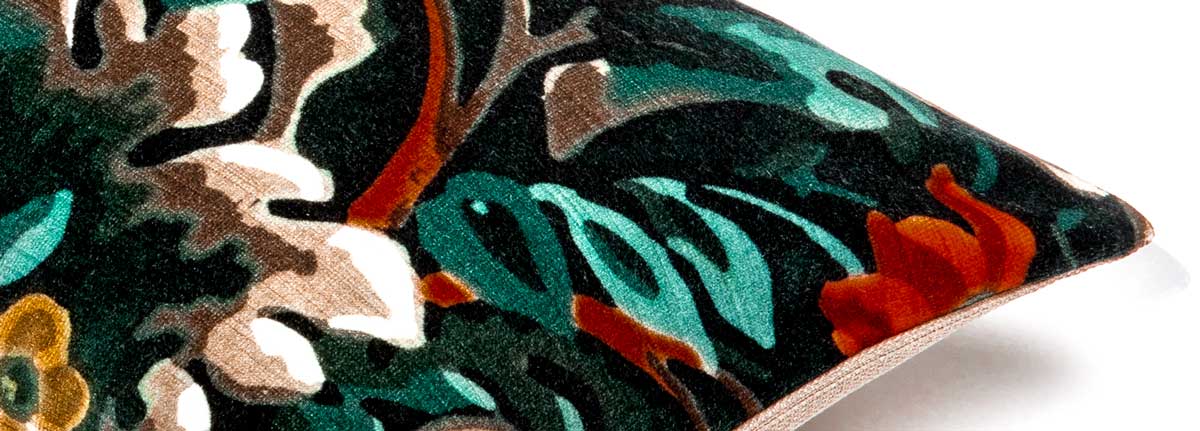 Cushion Fleur Viper Green