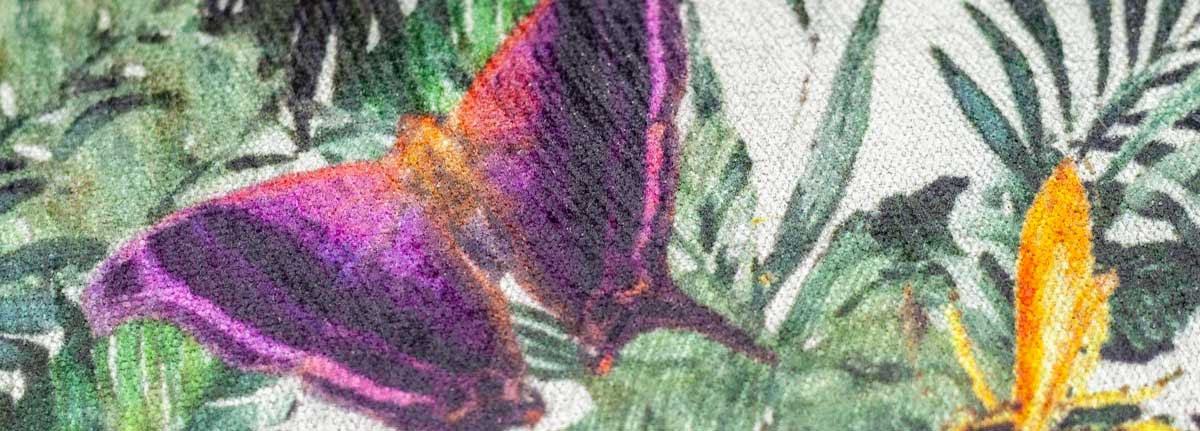 Cushion Bee Multigreen velvet cotton viscose