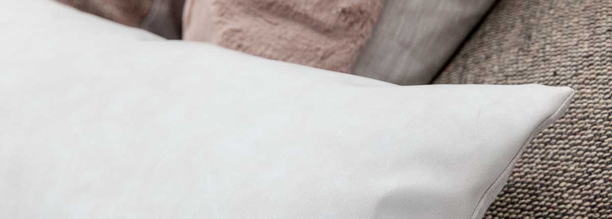 Cushion Pure vegan leather detail 