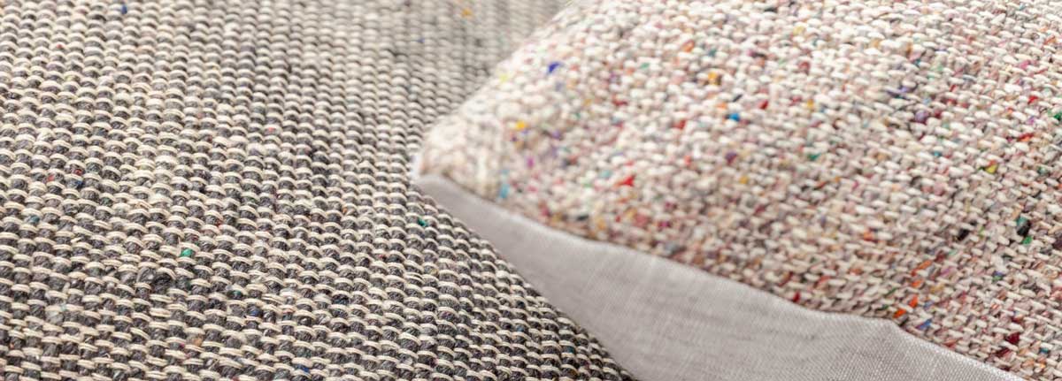 Cushion Floss Multicolour silk matching cushion grey offwhite