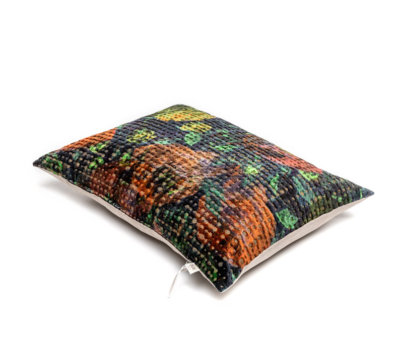 Cushion Bloom Brique Blue