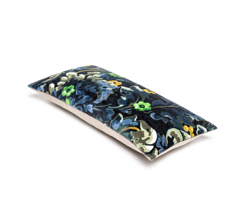 Cushion Fleur Electric Blue