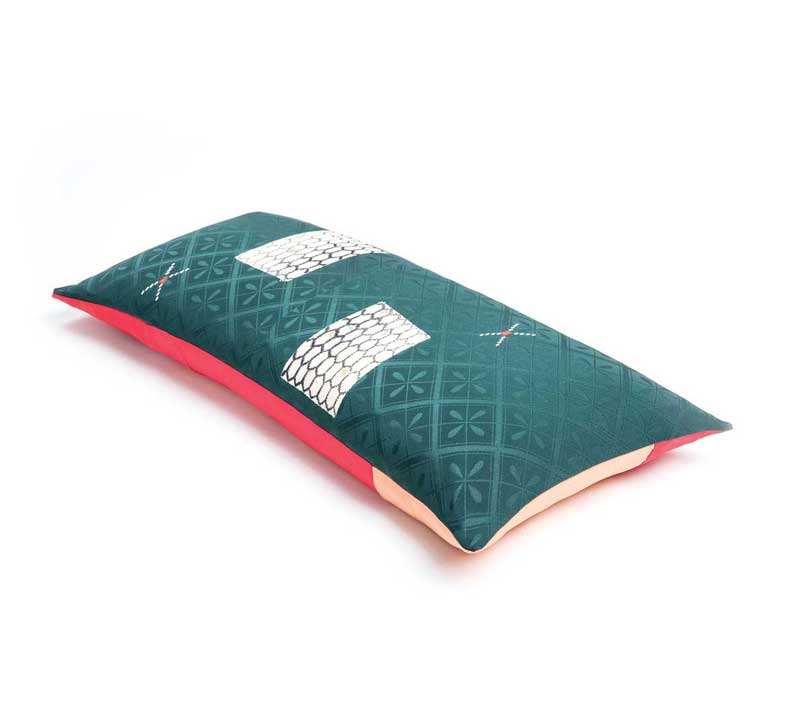 Cushion Kimono petrol pink