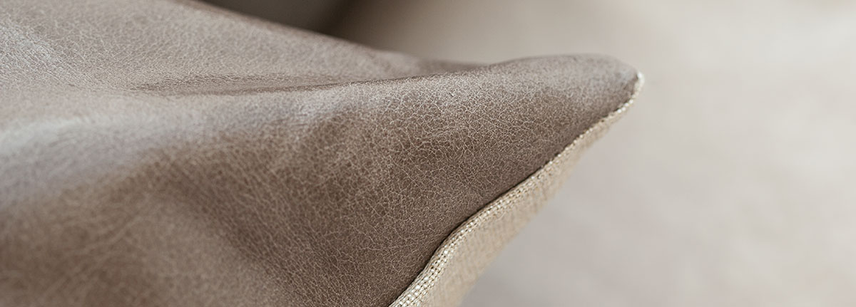 Pavilion Hazel Leather Cushion Detail