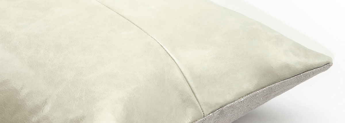 Pavilion Sage Leather Cushion