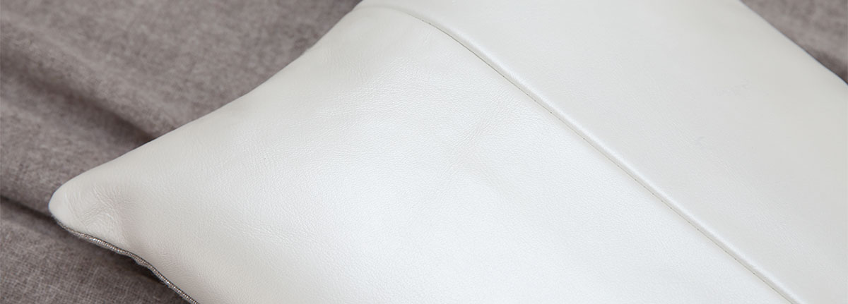 Pavilion Pearl  Leather Cushion