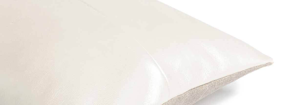 Pavilion Pearl  Leather Cushion