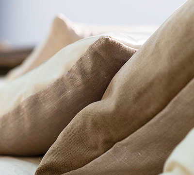 Mrs.Me Leather Cushion Pavilion Milk