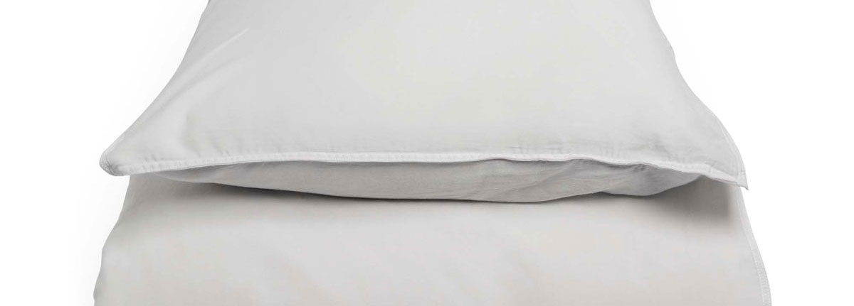 MrsMe DuvetCoverSet Stilo Lightgrey Washed Sateen 