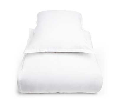 duvet cover set Silver Stitch White